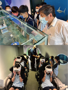 臺灣四面環海，海洋就是我們擁有最豐富的資源寶藏，臺灣東岸蘊藏豐富的海洋能量，包括海洋能源、海洋生物及海洋礦物。本展區介紹海洋活動可產生出許多值得開發應用的再生能源(溫差能、洋流能、波浪能及潮汐能)，並透過VR方式解說海洋生態環境及深層海水的利用與發展。